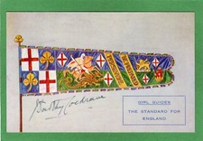 Girl Guides Standard Flag for England signed M Dorothy Cochrane  pc Ref M534