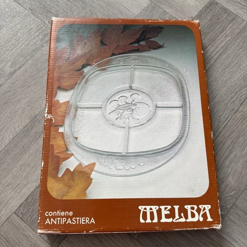 Vintage melba glass serving - glass,