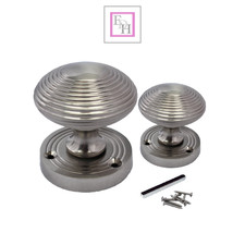 Satin Nickel Round Door Knobs-