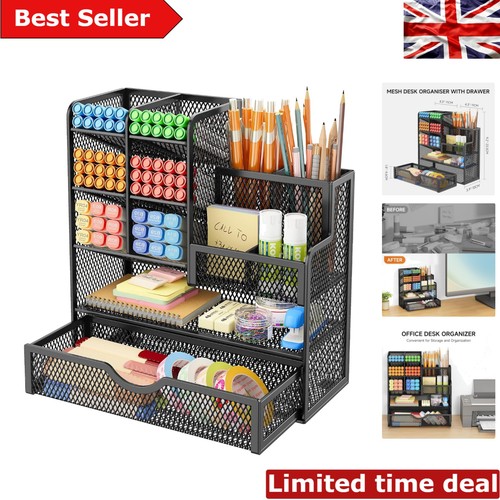 Sturdy mesh desk - organiser, for
