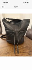 All Saints Black Leather Fetch
