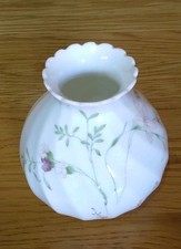 Wedgwood Campion Bud Vase Swirl Floral Bone China England 1984-1993.