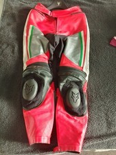 Wolf Ducati Motorcycle leather Trousers Men size UK 32