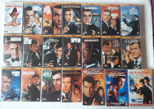 21x james bond 007 vhs - 007, video