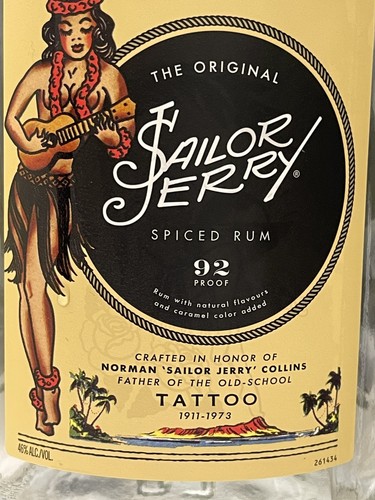 Empty sailor jerry spiced - sailor, rum