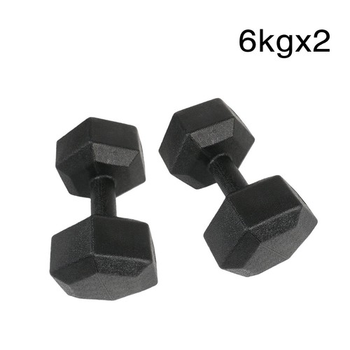 2pcs rubber hex - rubber, dumbbell–