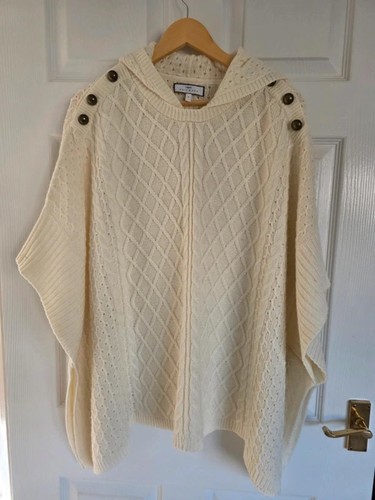 Ladies cream next hooded cable - ladies,