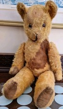 Pedigree bear 1940s  Glass Eyes Made in England 18 inches Tall 