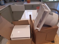 Extractor Fan X2 Rubi Sensio Bathroom 230v White 150x150x39mm Cutout 100mm Dia