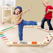 Wooden Balance Beam Set