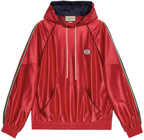 Gucci shiny jersey hooded - gucci,