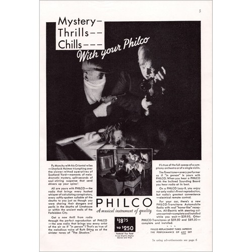 1933 philco radios - 1933, original