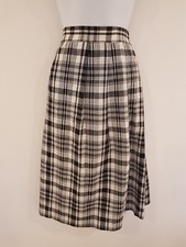 Vintage Skirt Midi Black White