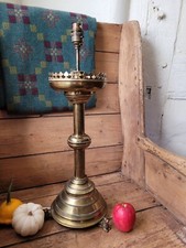 A Large Antique Gothic Brass