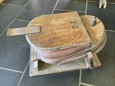 Large Antique Foot Pump Bellows Working