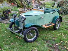 Rare Lines Bros Vauxhall pedal car prewar 1930's Austin J40 size, Dunlop tyres.