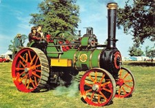STEAM TRACTION WALLIS & STEVENS  POSTCARD LARGE SIZE GOOD PLUS VERY GOOD