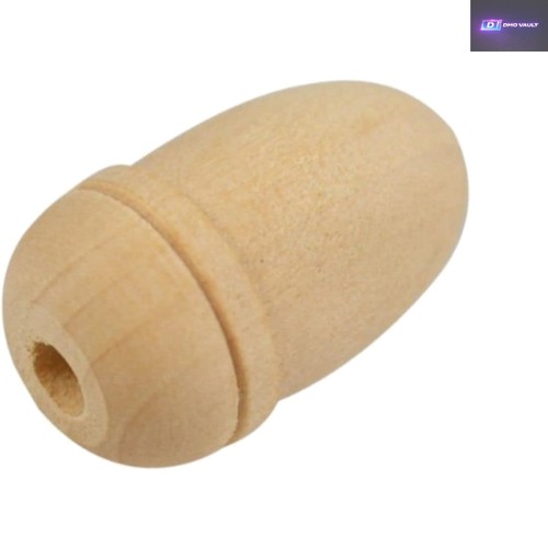 Natural finish acorn - finish, wooden