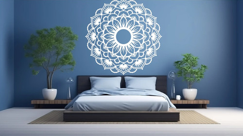Boho mandala wall sticker - wall,