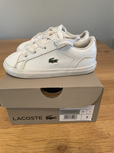 Lacoste white infant trainers - lacoste,