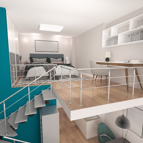 Balcony garden decking railing - decking,