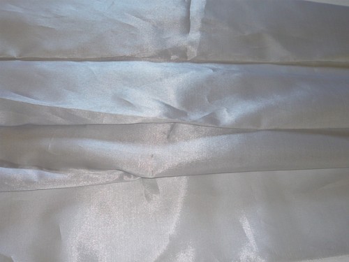 Silk organza silver - silk, organza-silver