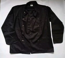 Black Pepper Chef Jacket Poly Cotton Chef Coat Black Size XL