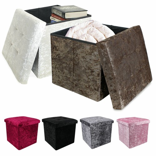 Crushed velvet bedroom - bedroom, ottoman