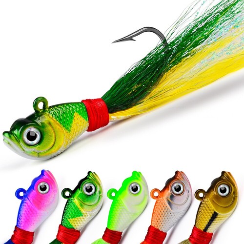 5pcs bucktail jigs - 5pcs, lures