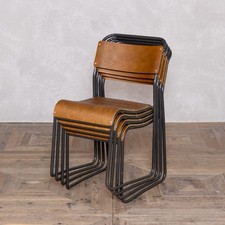VINTAGE STACKING CHAIRS WITH