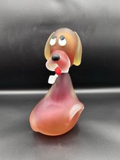 Large Vintage Murano Glass Dog.  Genuine Murano Glass. Rare And Unusual Design