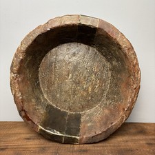 Vintage Wooden Dough Bowl -