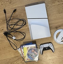 Sony PlayStation 5 Slim Disc Edition Bundle with 7 Games and Vertical Stand