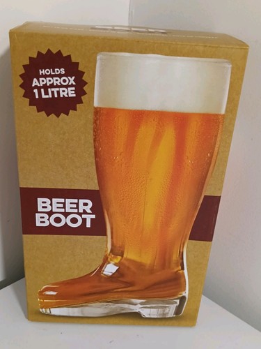 Litre beer boot glass - litre,