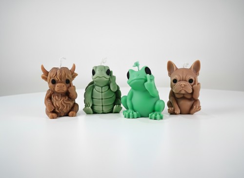 Cute funny animal candles - cute,