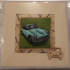 Hand Made Sewn Blank Card