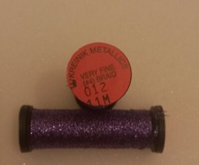 KREINIK METALLICS BALGER VERY FINE (#4) BRAID - PURPLE 012