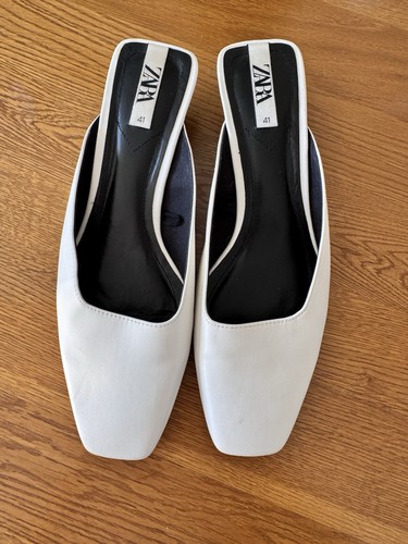 Zara white faux - white, leather