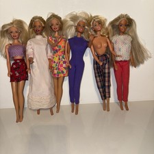 6 Vintage Barbie Dolls Various