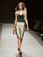 PRADA S/S 2003 burgundy silk