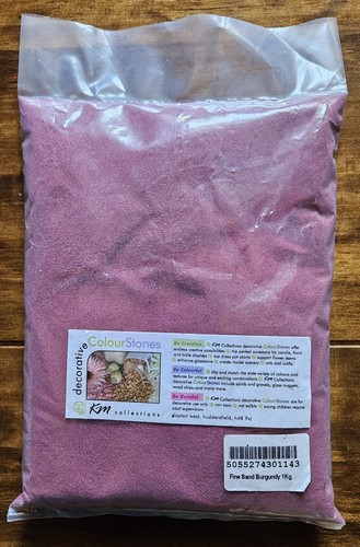Decorative sand burgundy red - -,