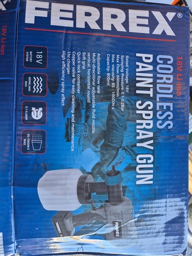 New ferrex 18v paint sprayer - new,