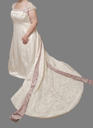 Alfred angelo ivory line - ivory, a-line