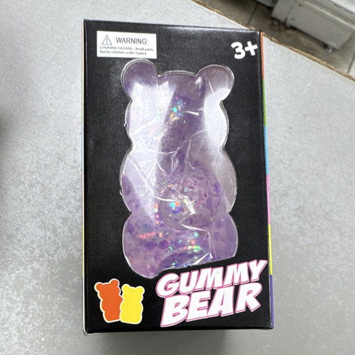 Purple gummy bear tactile - bear,