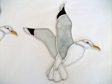 Stained Glass Seagull handmade