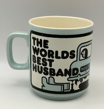 Vintage HORNSEA The Worlds Best HUSBAND 1978 John Clappison Pottery Mug