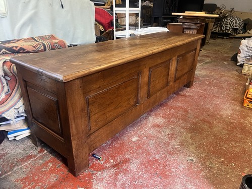French oak coffer - french,