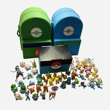 Pokémon Figures Lot Of 54 & Set Of 3 Carry Case Play Set Toys Nintendo