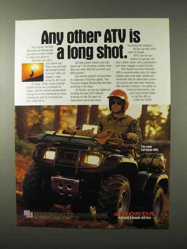1995 honda foreman 400 - atv, ad