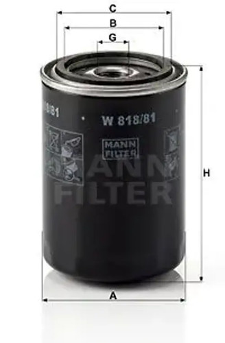 Oil filter spin - oil, w